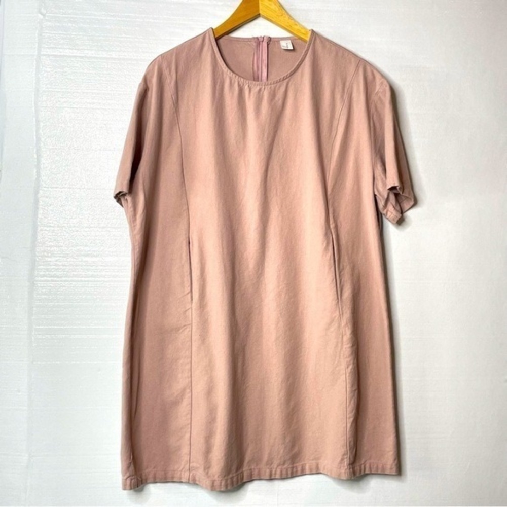 Y Liang denim dusty rose cotton dress